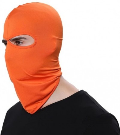 Balaclavas Wind Cap Motorcycle Ski Masks Balaclavas Outdoor Sports Cycling Hat (Orange) - Orange - CW1809LCMOE