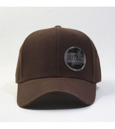Baseball Caps Premium Plain Wool Blend Adjustable Snapback Hats Baseball Caps - Brown - C6125MH8WTX