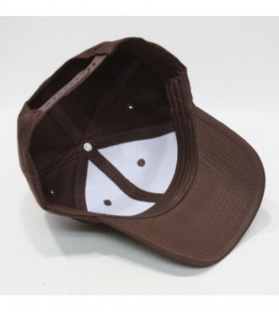 Baseball Caps Premium Plain Wool Blend Adjustable Snapback Hats Baseball Caps - Brown - C6125MH8WTX
