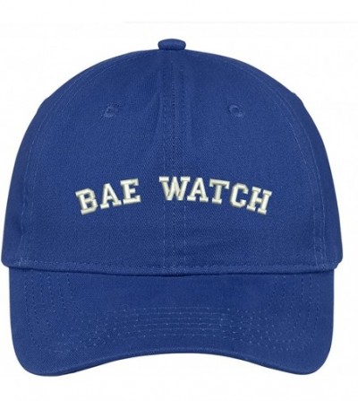 Baseball Caps Bae Watch Embroidered Brushed Cotton Dad Hat Cap - Royal - CB17YHHKCI6