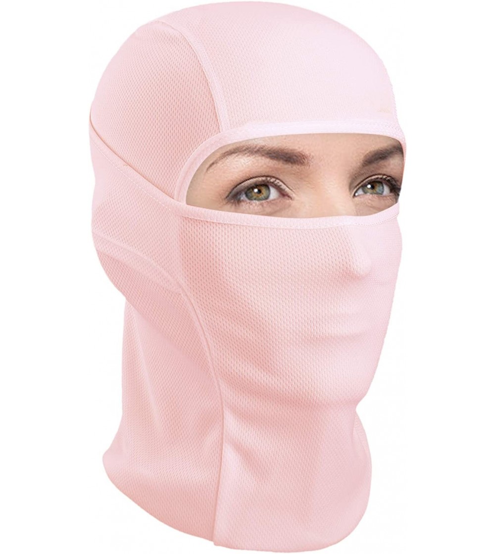 Balaclavas Balaclava Face Mask UV Protection Windproof Sun Hood for Men Women - Pink - CL1924CQ25D