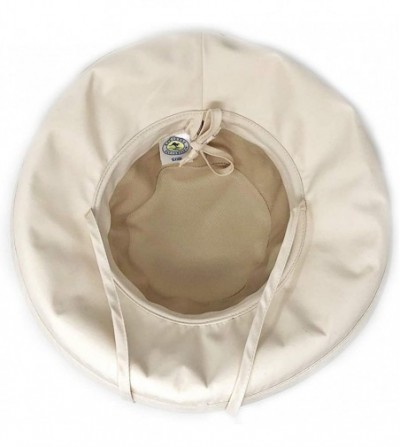 Sun Hats Women's Seaside Sun Hat - UPF 50+ 4" Brim Microfiber Adjustable Fit - Natural - C218M558D57