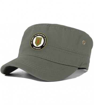 Baseball Caps US Army Veteran 1st Infantry Division Man's Classics Cap Women's Fashion Hat Chapeau - Moss Green - CS18AK3R6Y9