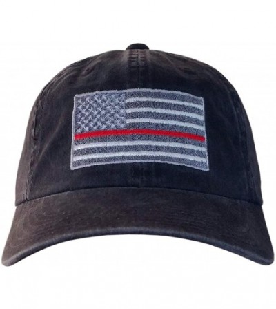 Baseball Caps American Flag Support Our Troops- Veterans- Military- Police- Law Enforcement - Amerflagred/Distressedblack - C...