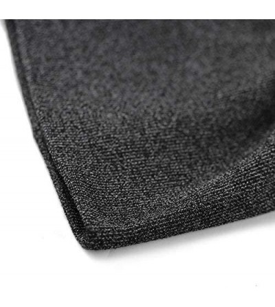 Skullies & Beanies Unisex Heather Tweed/Solid Fleece Lined Slouchy Long Beanie Warm Hat - Black - CW12LWW3X4L