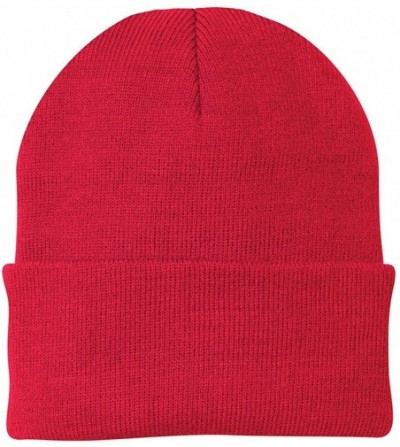 Skullies & Beanies Knit Beanie Caps in 24 - Athletic Red - CT11APLH6X9