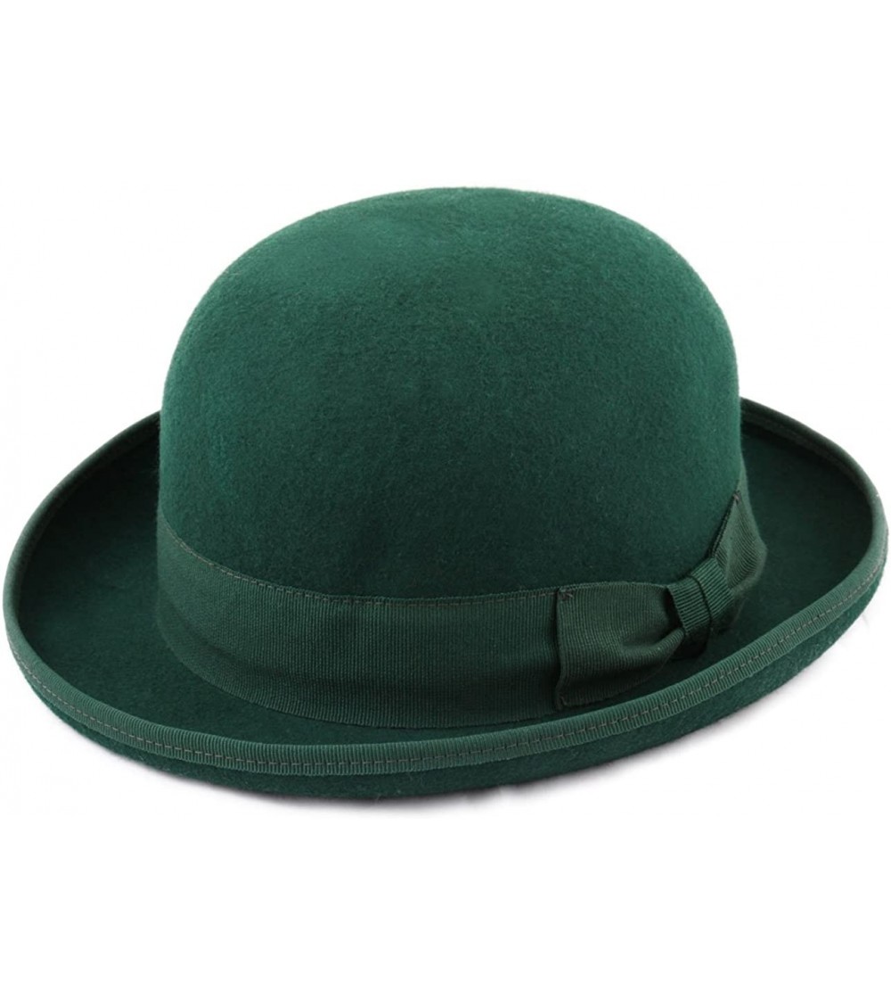 Fedoras Classic Melon Wool Felt Bowler Hat - Vert - CT18X42N9NH