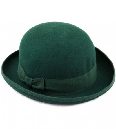 Fedoras Classic Melon Wool Felt Bowler Hat - Vert - CT18X42N9NH