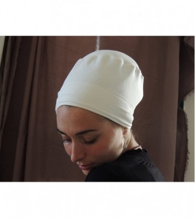 Headbands Tichel Volumizer & Anti Slip Headband Headcovering Headscarf - White - C7121MTNYLB