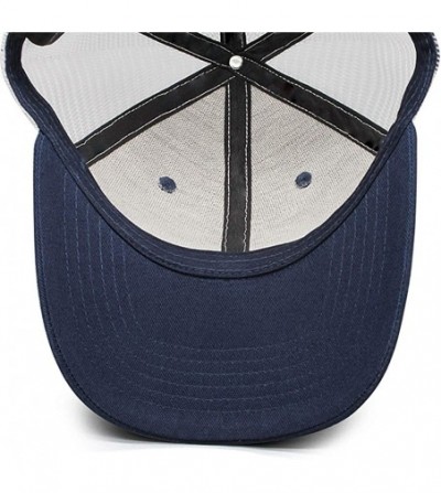 Baseball Caps Mens Baseball Cap Lightweight Casual Breathable Adjustable Trucker Hat - Navy-blue-37 - CC1952EUWUL
