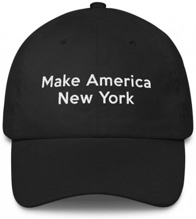 Baseball Caps Make America New York Baseball cap - Black - C9186TQHW9E