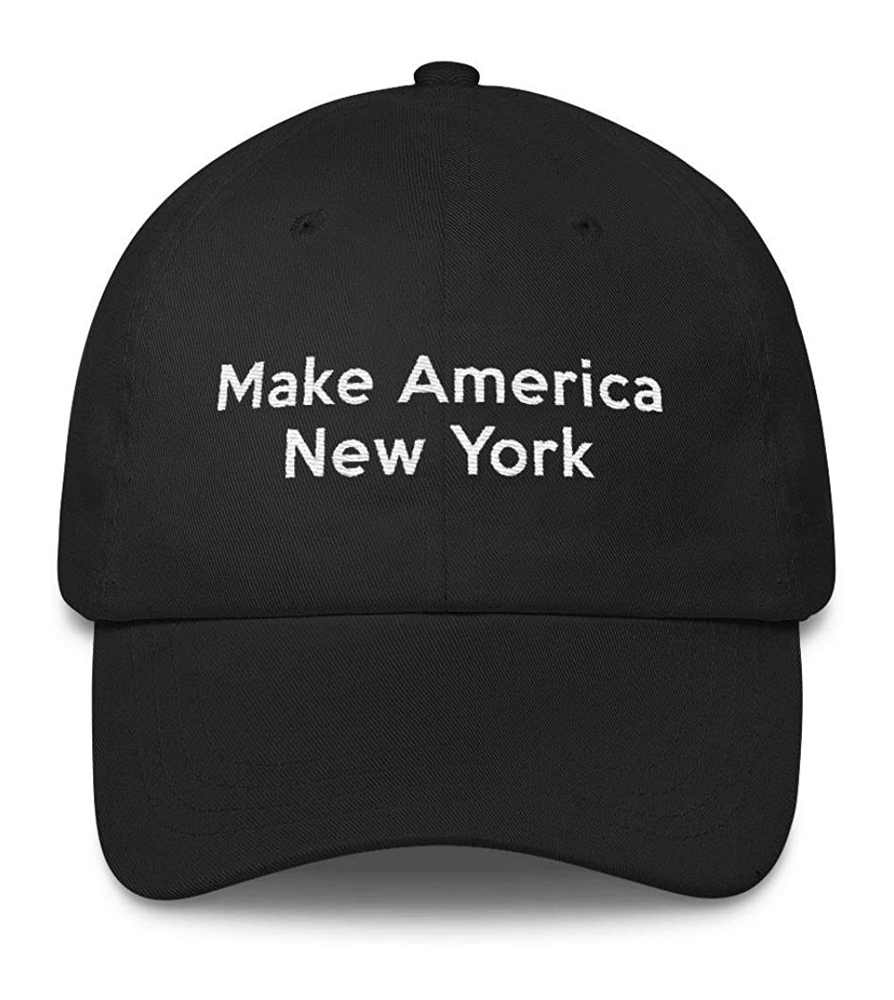 Baseball Caps Make America New York Baseball cap - Black - C9186TQHW9E