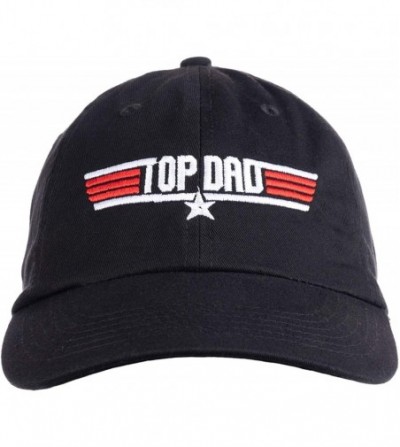 Baseball Caps Top Dad - Funny 80s Father Humor Movie Gun 1980s Military Air Force Men Baseball Cap Hat Black - CX18XGXE5N4