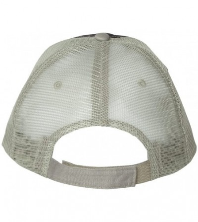 Baseball Caps Cotton Twill Trucker Cap with Mesh Back and A Sleek Trim On Front of Bill-Unisex - Navy/Grey - CT12I54XEQB