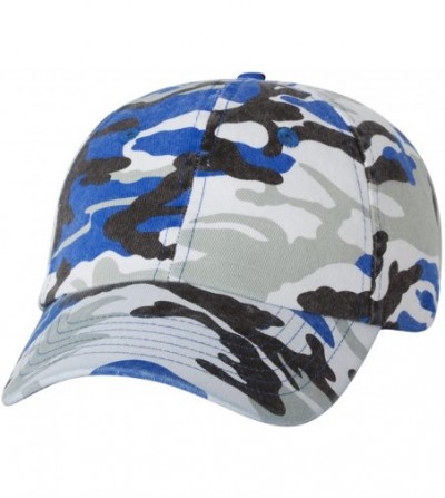 Baseball Caps Camouflage Cotton Twill Adjustable Baseball Caps - Royal Camo - CM11Y1H3AKL