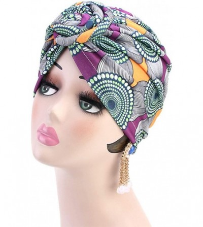 Skullies & Beanies Women Turban Hat Hair Wrap African Jersey Magic Headband Turbans Headwrap Bohemian Boho Chemo Cap - Green ...