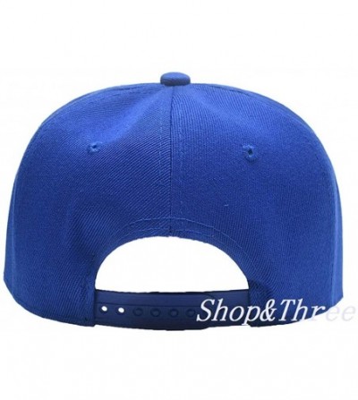 Baseball Caps Custom Embroidered Baseball Cap Personalized Snapback Mesh Hat Trucker Dad Hat - Hiphop Royal Blue - CZ18HLDRKMU