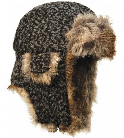 Skullies & Beanies Winter Wool Faux Fur Hat Super Thick And Soft - Heather - CO11HXBVAUT
