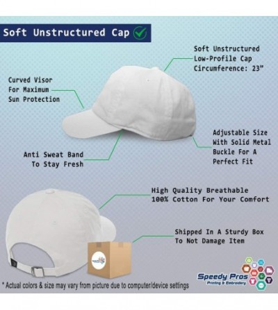 Baseball Caps Custom Soft Baseball Cap Equestrian Outline Embroidery Dad Hats for Men & Women - White - CX18SIMY5DE