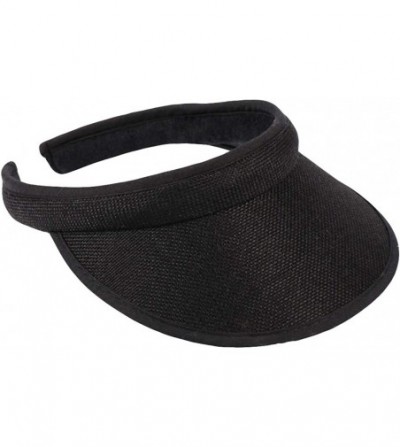 Sun Hats Thicker Sweatband Adjustable Cycling - Black - CB18TSG6UNS