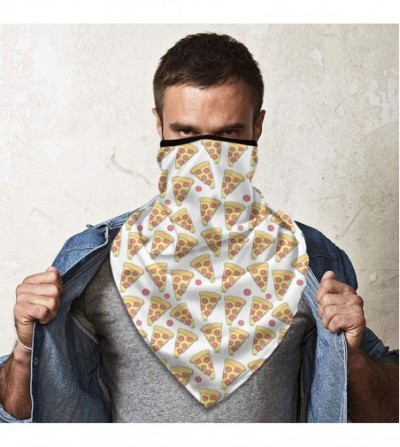 Balaclavas Face Mask Windproof Tube Mask Bandana Headwear for Out Sport - Pizza - CW197WIAY9L