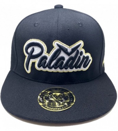 Baseball Caps Paladin Voltron Cursive 3D Puff Embroidery HAT - Black - CR18CMNUII3