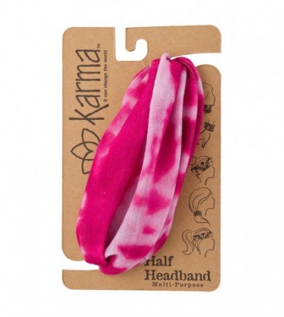 Headbands Half Headband- Pink Tie Dye - Pink Tie Dye - CX124I30A2X