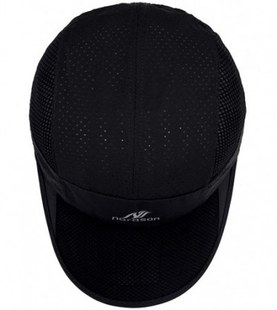 Sun Hats Sun Visor Hats Lightweight Cooling Sports Hat UV Protection Ultra Thin Breathable Baseball Hats - Black - CR18TKTK4Y4
