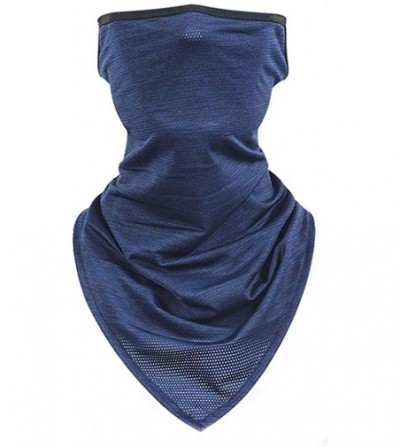 Balaclavas Fashion Bandanas 100% Cotton Paisley Print Head Wrap Scarf Wristband - Dark Blue - CN1982A2MOI