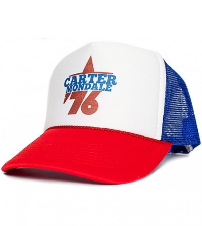 Baseball Caps Jimmy Carter Walter Mondale 76 Presidential Cap Unisex-Adult Hat Multi - Royal/White/Red - C3128HCQBD9
