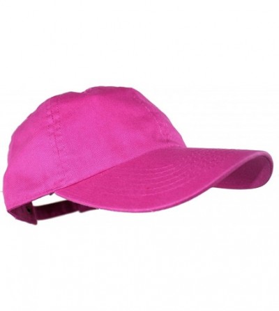 Baseball Caps Oceanside Solid Color Adjustable Baseball Cap - Hot Pink - CS12DVYSOTH