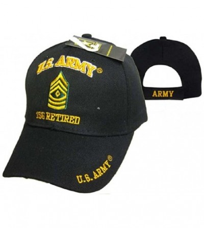 Skullies & Beanies U.S. Army 1SG Retired Military Black Embroidered Cap Hat 560E - CP18023UCD3