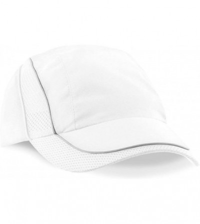 Baseball Caps Mens Coolmax Perfromance Breathable Baseball Cap - White - CQ11BNX99QL