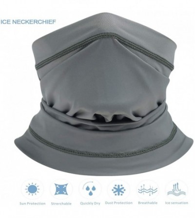 Balaclavas Protection Windproof Sunscreen Breathable - 2 Pack Grey+black - CA197259QZ9