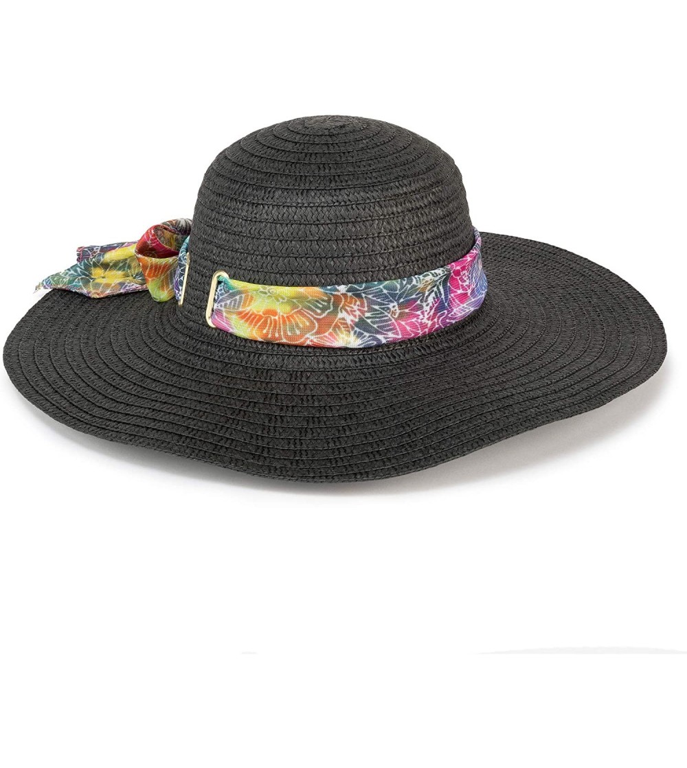 Sun Hats Sun Hat - Rainbow Batik Vlack - C918OEIQKRQ