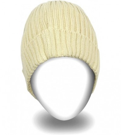 Skullies & Beanies Beanie Hat for Men and Women Winter Warm Hats Knit Slouchy Thick Skull Cap - Khaki - C0187Q93MNX