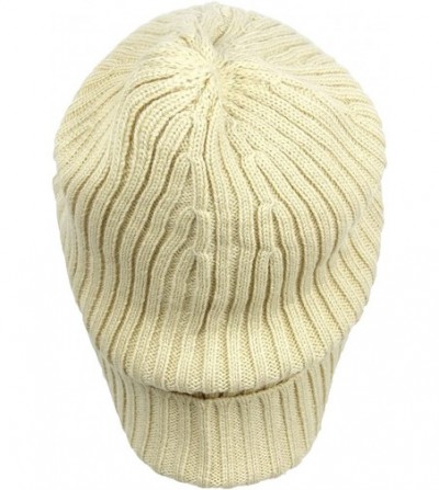 Skullies & Beanies Beanie Hat for Men and Women Winter Warm Hats Knit Slouchy Thick Skull Cap - Khaki - C0187Q93MNX