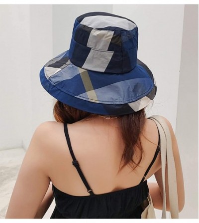 Sun Hats Womens Summer Beach Sun Hat Fold-Up Wide Brim Roll Up Floppy Outdoor Fishing Cap Adjustable UV Protection Hats - CE1...