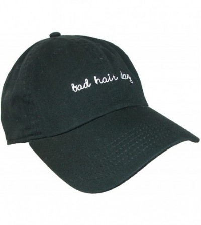 Baseball Caps Bad Hair Day Embroidered Cotton Baseball Cap - Black - CA184T0XT44