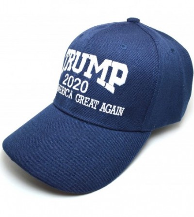 Baseball Caps AblessYo Trump 2020 Make America Great Again Curved Baseball Cap Hat AYO1105 - Navy - C718CMW8YUU