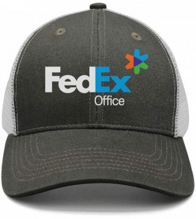 Mens Printed FedEx Ground Express Violet Green Logo Symbol Adjustable Sun Cap