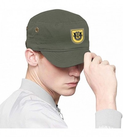 Baseball Caps US Army Flash 1st Special Forces Group Cadet Army Cap Flat Top Sun Cap Military Style Cap - Moss Green - CC18Y8...
