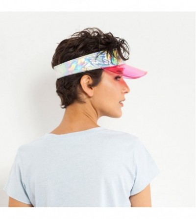 Sun Hats Summer UV Plastic Visor Sun Hats Men Outdoor Travel Clear Tennis Beach Hat for Women Protection Snapback Caps - CY18...