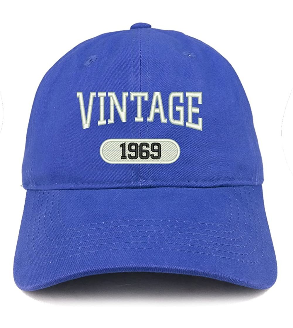 Baseball Caps Vintage 1969 Embroidered 51st Birthday Relaxed Fitting Cotton Cap - Royal - CT12NZ0HIVY