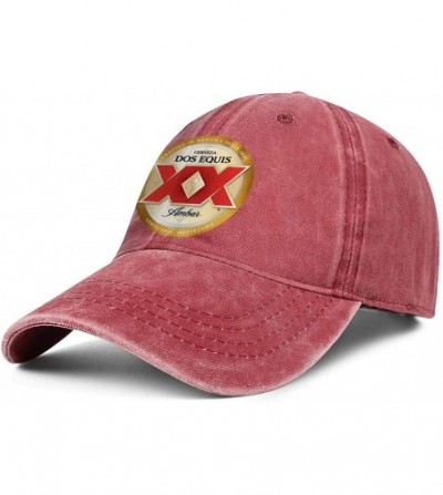 Baseball Caps Denim Hat Dos-Equis-Logo- Unisex Washed Distressed Baseball-Cap Twill Adjustable Dad-Hat - Dos Equis Beer-5 - C...