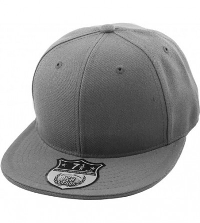 Baseball Caps The Real Original Fitted Flat-Bill Hats True-Fit - 05. Dark Gray - CM124SD3GAB