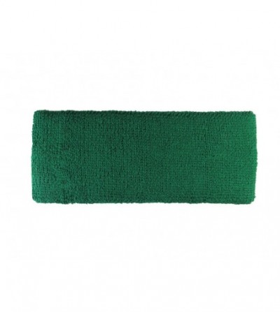 Headbands 3 inch wide headband for fashion spa sports use (1 Piece) (Green) - Green - CB12OCWTAAX