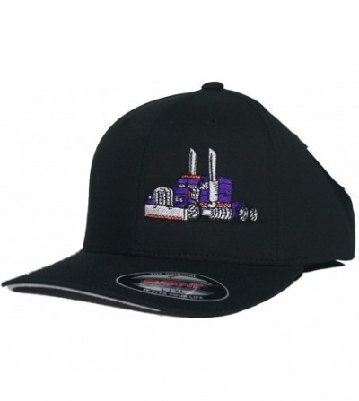 Baseball Caps Trucker Truck Hat Big Rig Cap Flexfit - Purple - CI18UGO39YM