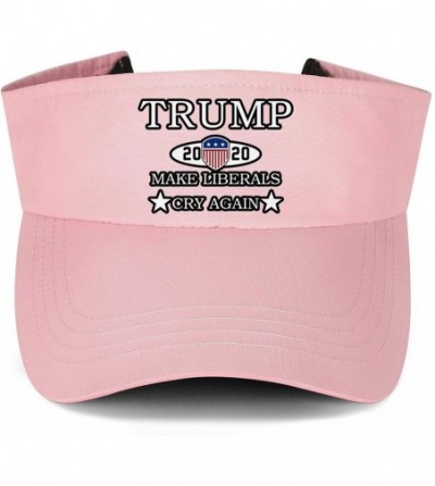 Visors Trump 2020 Men's/Women's Top Level No-top Sun Visor Hat Cool Hats - Trump 2020 Make - C518WZ6HTGK