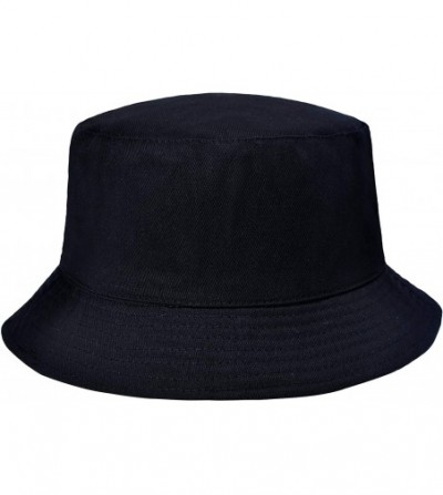 Bucket Hats Unisex Cute Print Bucket Hat Summer Fisherman Cap - Black Pineapple - C319045XL25